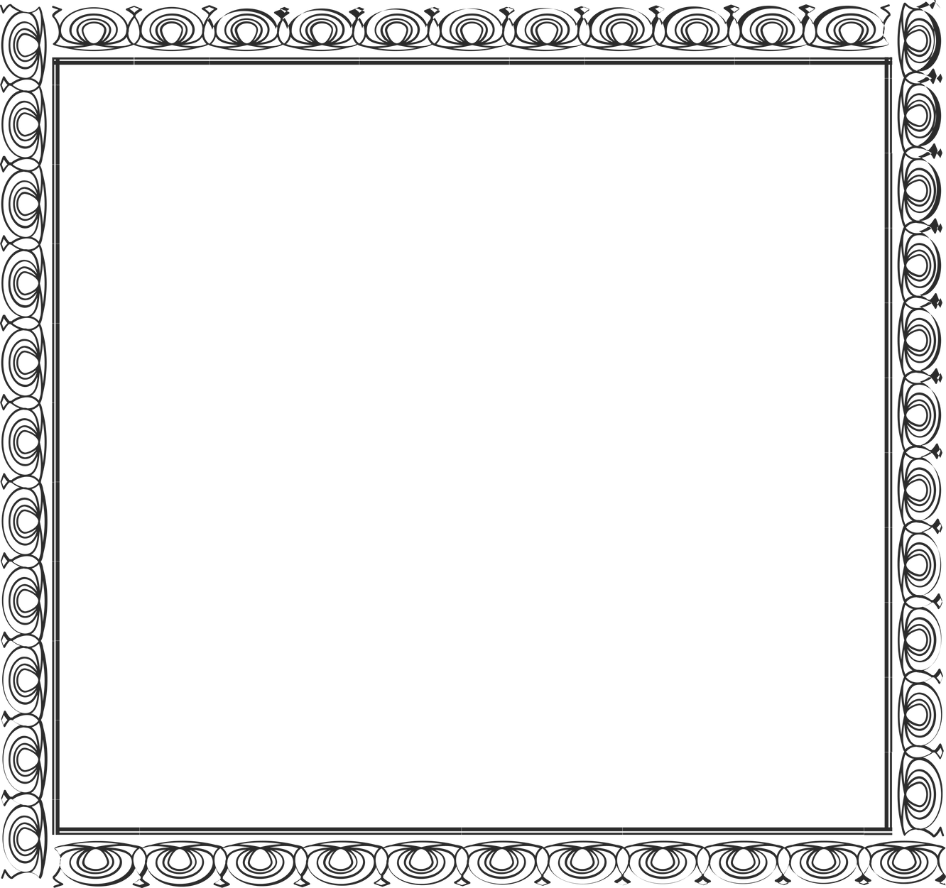 Vintage nouveau style square